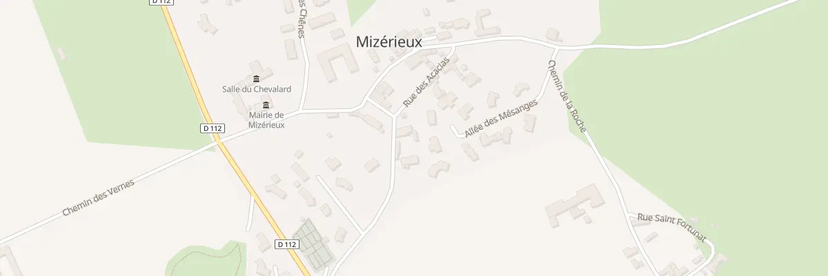 Plan du 228 Rue des Acacias à Mizérieux