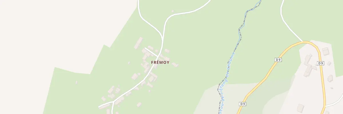 Plan du 1 Grande Rue de Fremoy à Montberthault