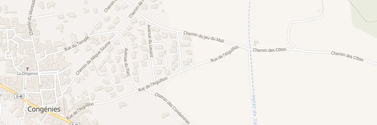 Plan du 2 Rue des Olivettes à Congénies