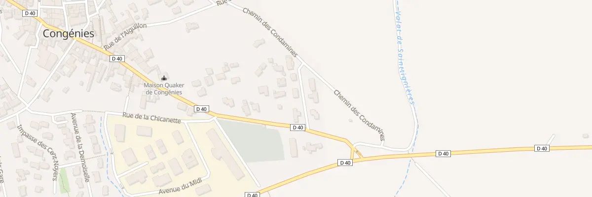 Plan du 3B Av de Saintignieres à Congénies