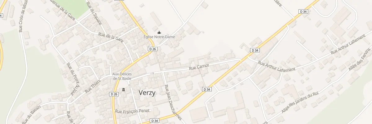 Plan du 15 Rue Carnot à Verzy