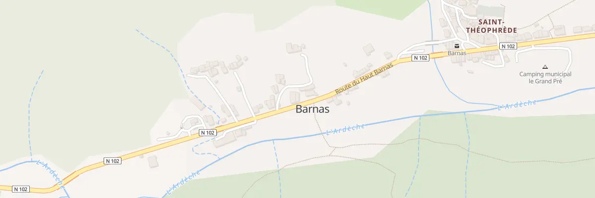 Plan du 260 Rte du Haut Barnas à Barnas