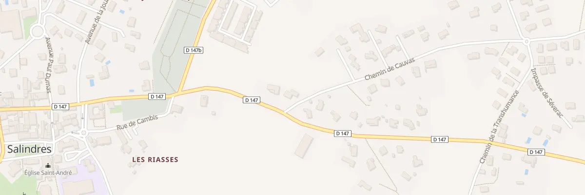 Plan du 11 Che de Cauvas à Salindres