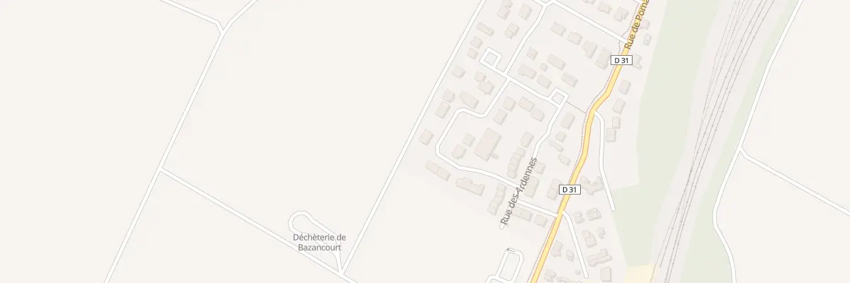 Plan du 19 Rue de la Champagne à Bazancourt