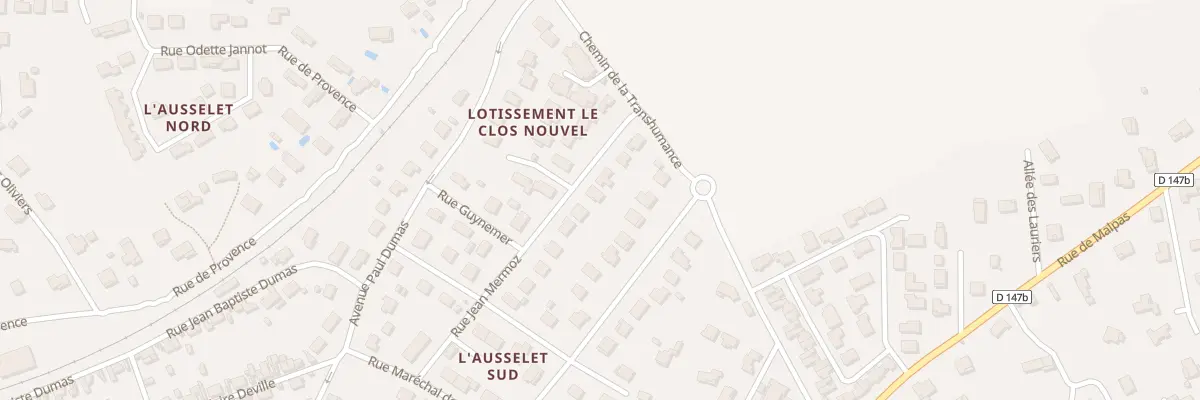 Plan du 8 Imp du Clos Nouvel à Salindres