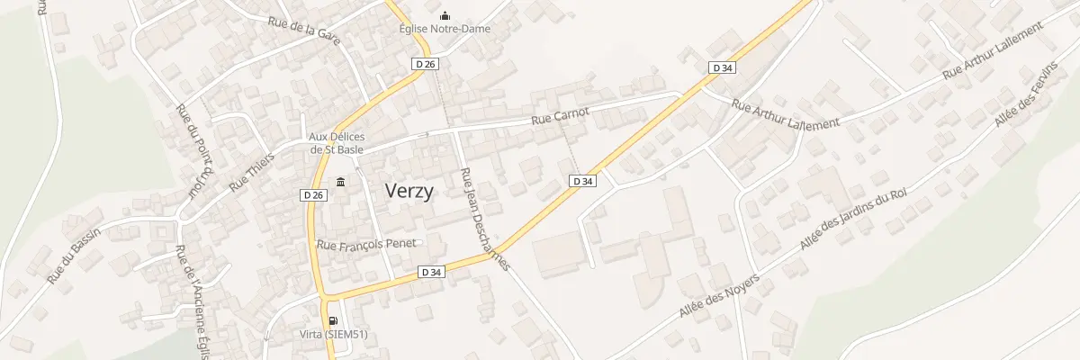Plan du 15 Rue Irenée Gass à Verzy