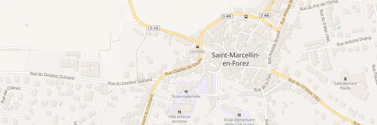 Plan du 12W Rue Charles de Gaulle à Saint-Marcellin-en-Forez