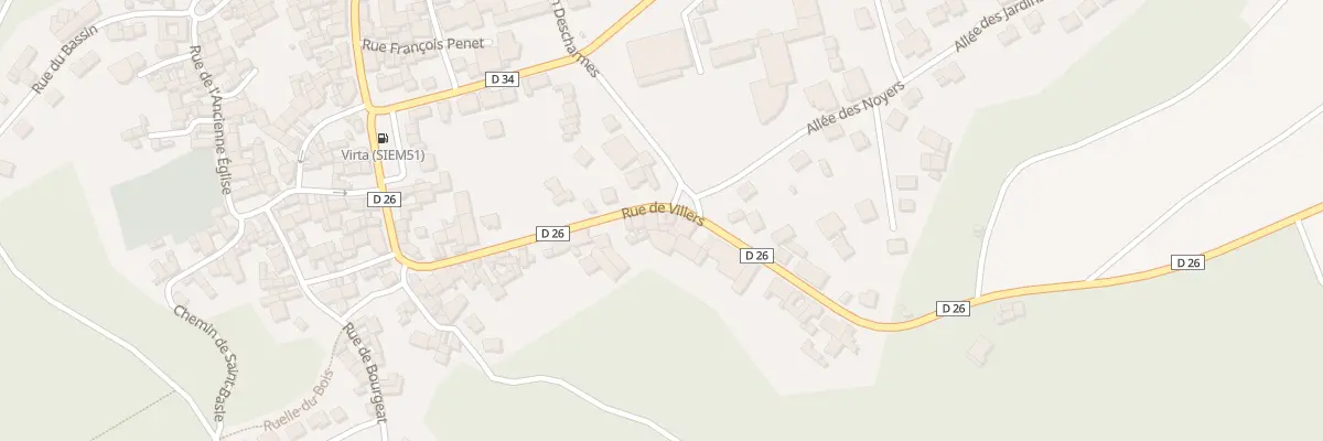 Plan du 26 Rue de Villers à Verzy