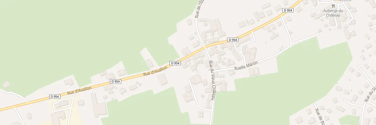 Plan du 9 Rue d’Avallon à Époisses