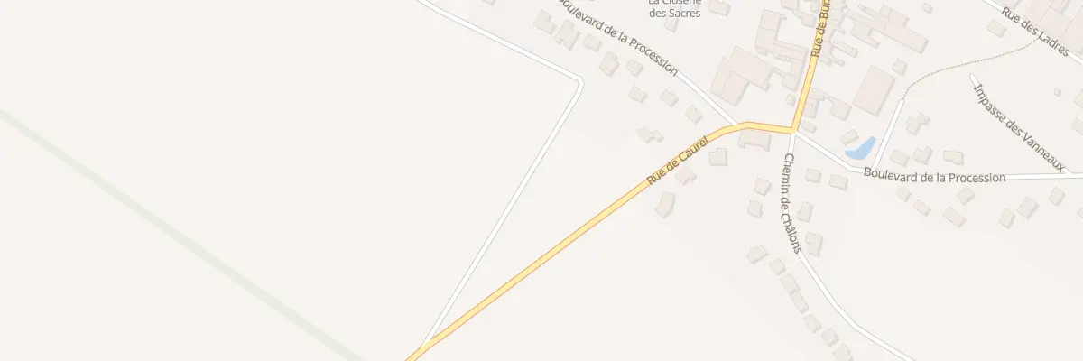 Plan du 4E Bd de la Procession à Lavannes