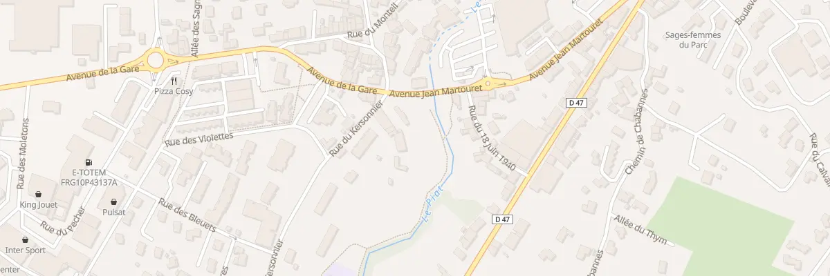 Plan du 2A Rue du Kersonnier à Monistrol-sur-Loire