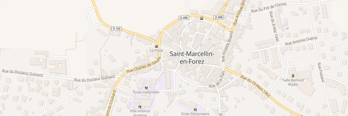 Plan de la Rue de la Libération à Saint-Marcellin-en-Forez