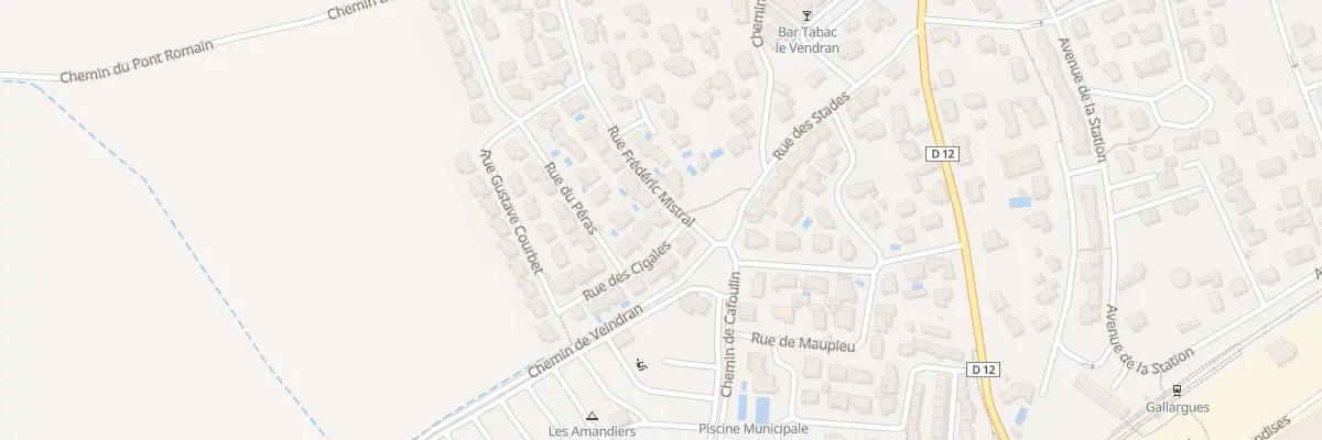 Plan du 12 Rue des Cigales à Gallargues-le-Montueux