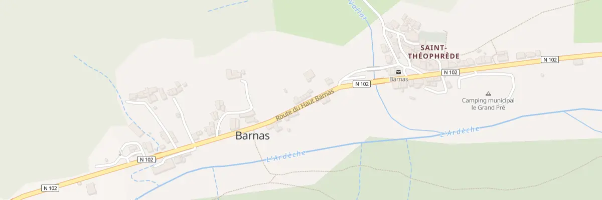 Plan du 140 Rte du Haut Barnas à Barnas