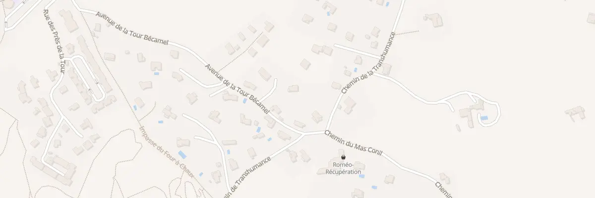 Plan du 587 Av de la Tour Bécamel à Salindres