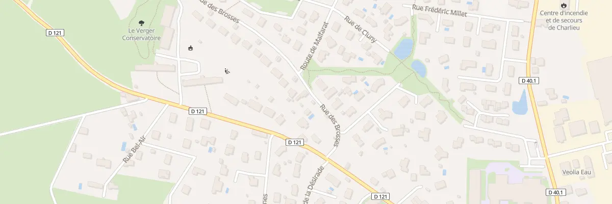 Plan du 121 Rue des Brosses à Charlieu