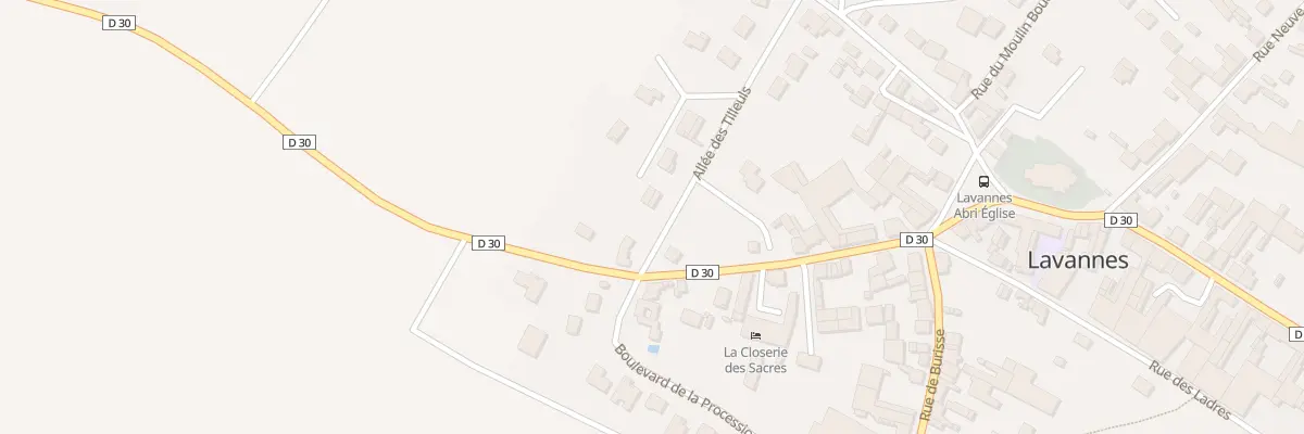 Plan du 1 All des Tilleuls à Lavannes