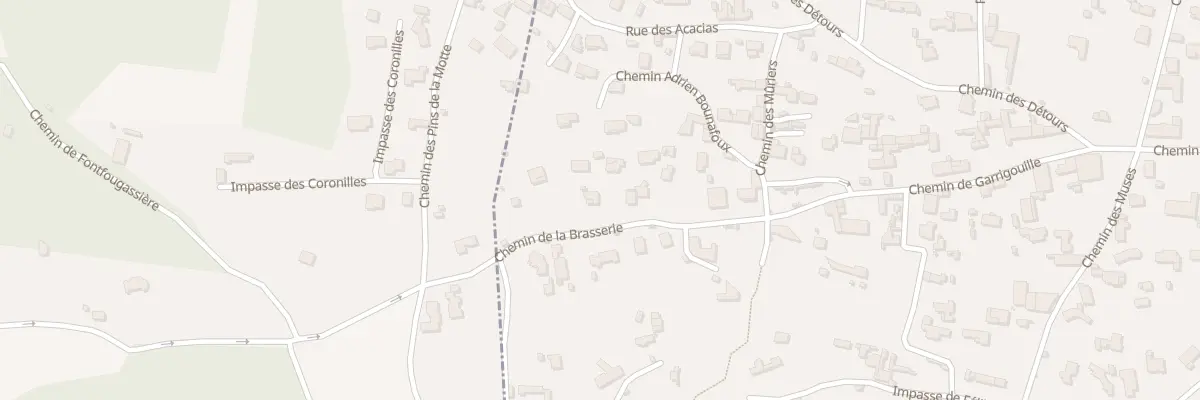 Plan du 220 Che de la Brasserie à Aigues-Vives