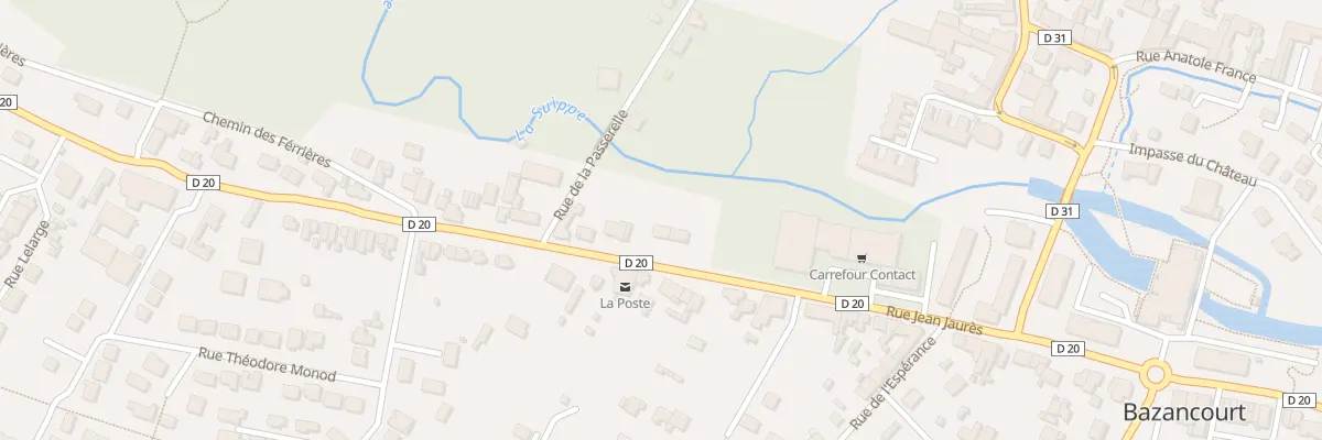 Plan du 58 Rue Jean Jaures à Bazancourt