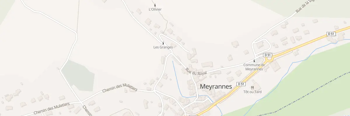 Plan du 297 Rue du Royal à Meyrannes