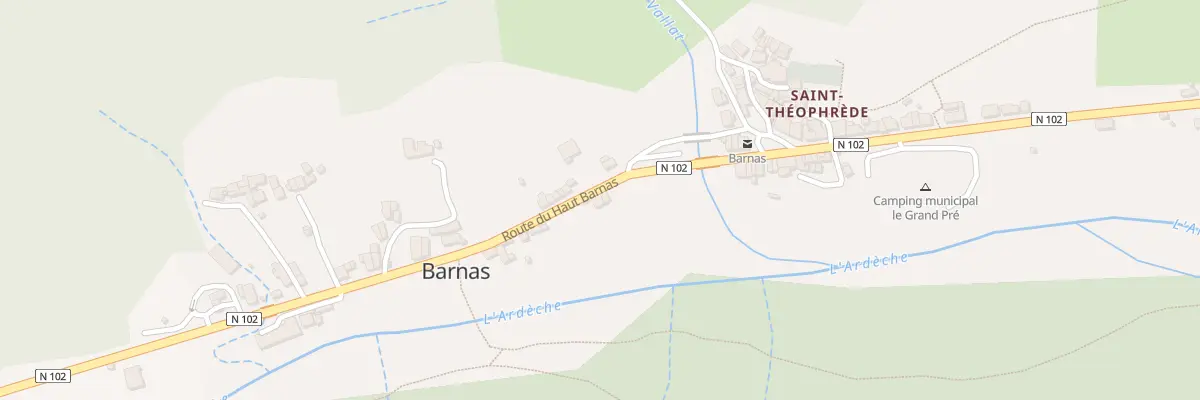 Plan du 105 Rte du Haut Barnas à Barnas