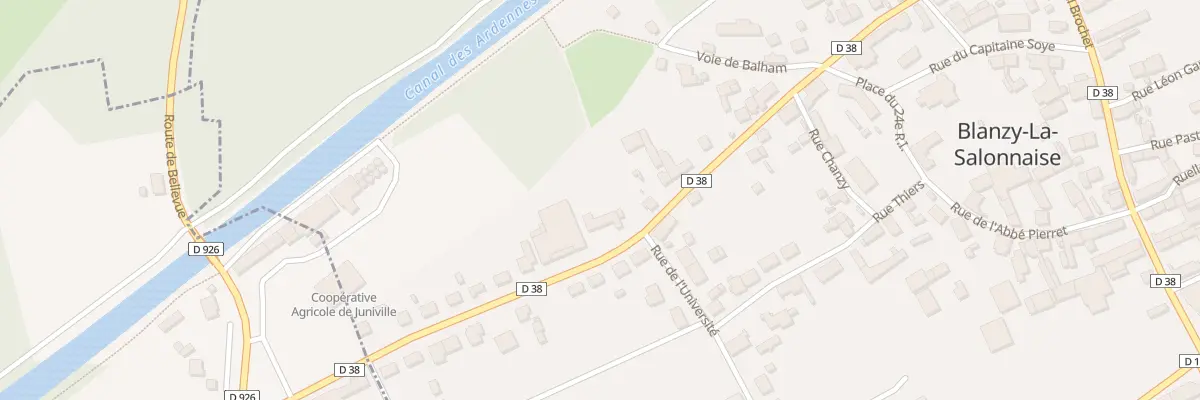Plan du 16B Rue Armantine Carlier à Blanzy-la-Salonnaise