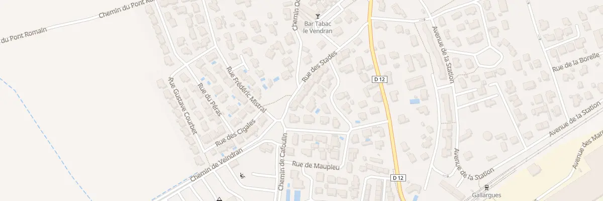 Plan du 26 Rue du Stade à Gallargues-le-Montueux