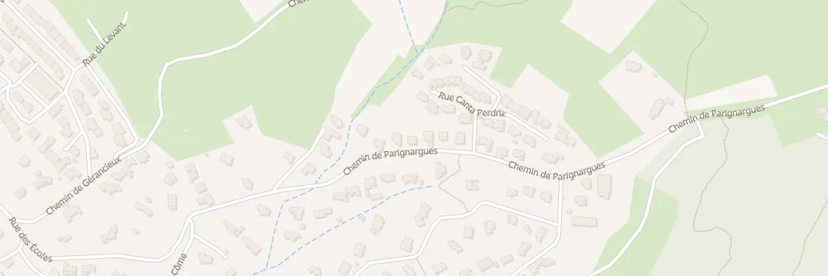 Plan du 207 Che de Parignargues à Montpezat