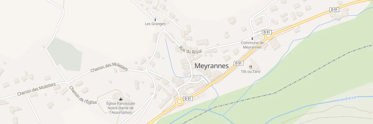 Plan du 101 Rue du Compoix de 1649 à Meyrannes