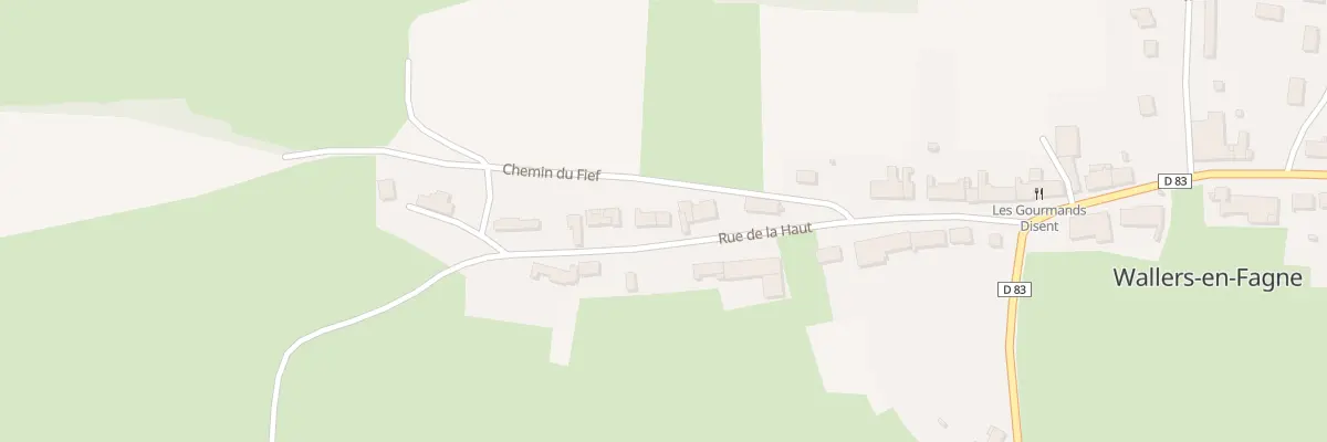 Plan du 20 Rue de la Haut à Wallers-en-Fagne