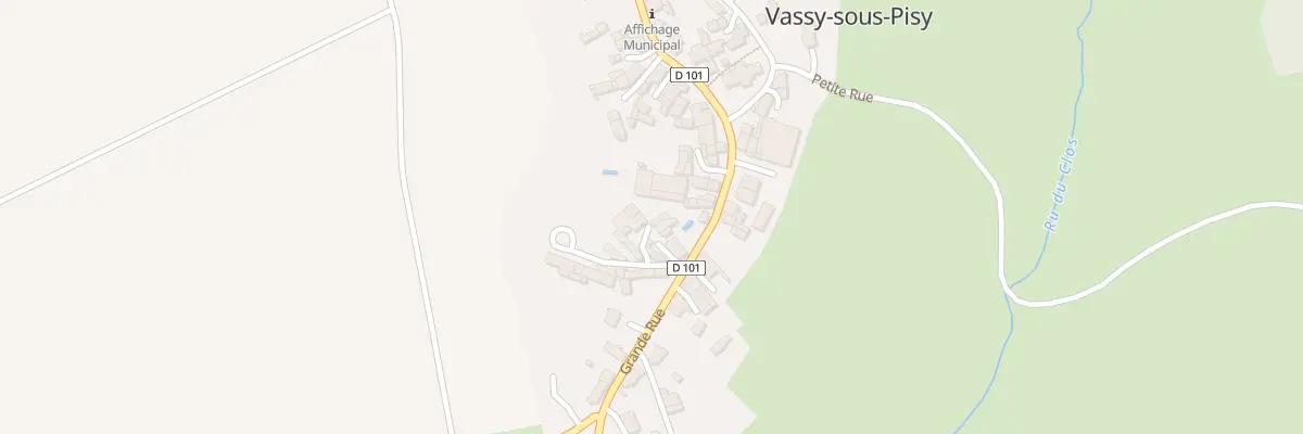 Plan du 15 Gr Grande Rue à Vassy-sous-Pisy