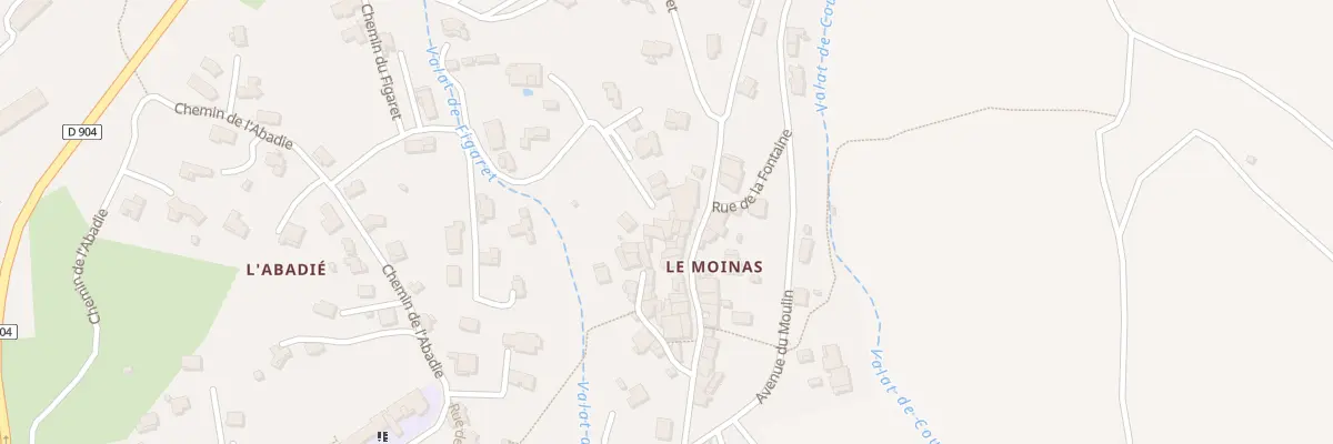 Plan du 171 Rue du Moinas aux Mages