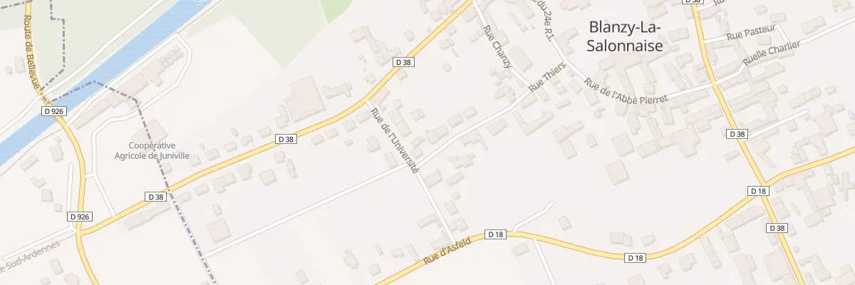 Plan du 6 Rue Thiers à Blanzy-la-Salonnaise