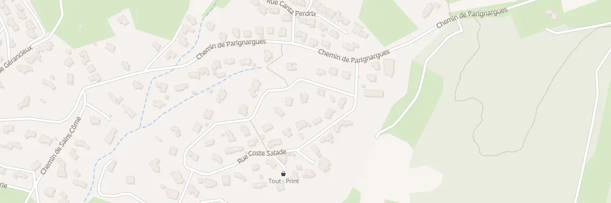 Plan du 34 Rue Coste Salade à Montpezat