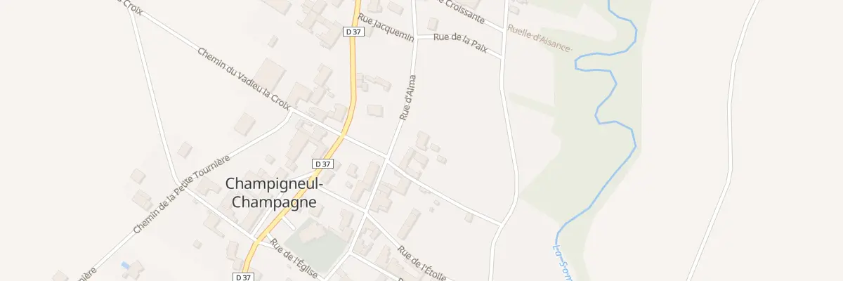 Plan du 14 Rue d’Alma à Champigneul-Champagne