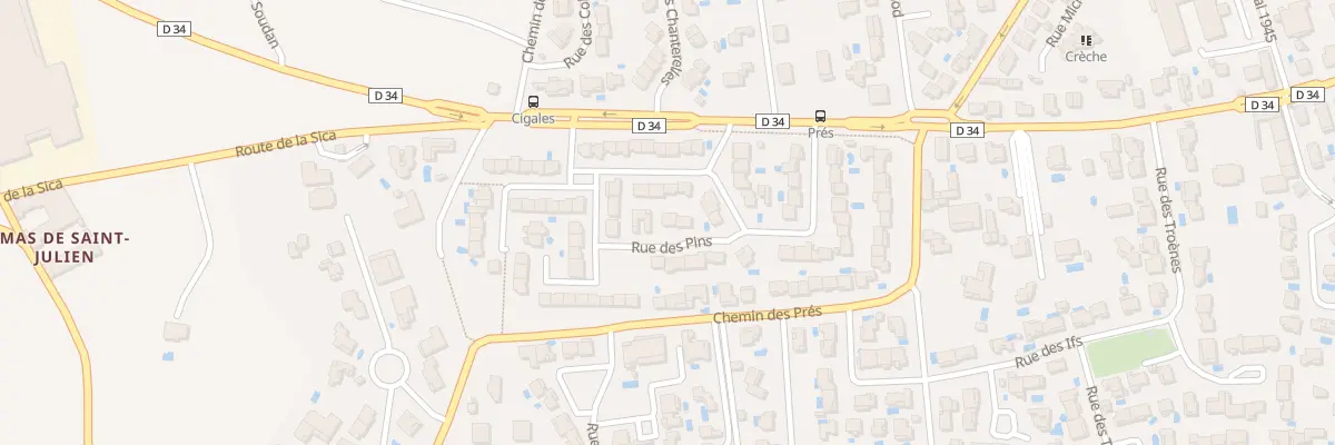 Plan du 4 Rue des Pins à Marsillargues