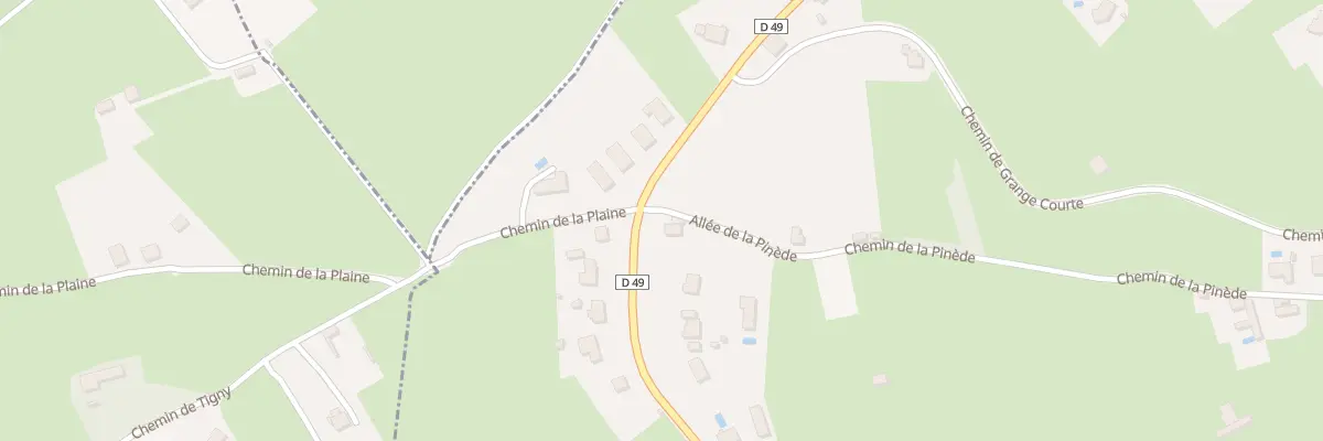 Plan du 14 All de la Pinède à Chandon