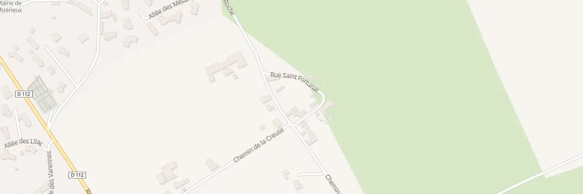 Plan du 5021 Aux Treyves à Mizérieux