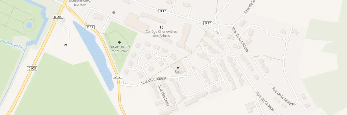 Plan du 9 Rue Diane de Poitiers à Ancy-le-Franc