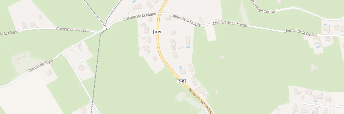 Plan du 989 Rte de Saint Hilaire à Chandon