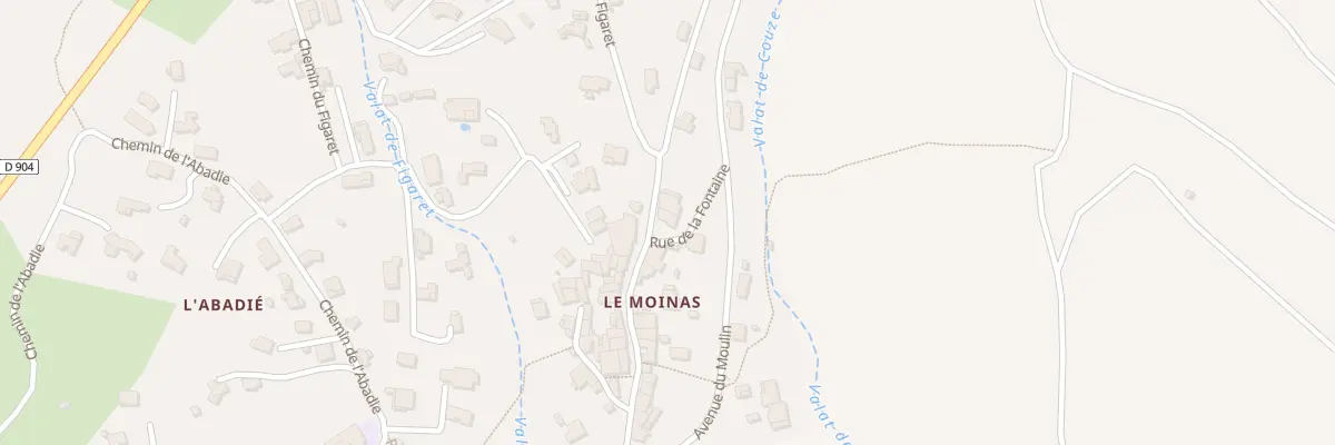 Plan du 228 Rue du Moinas aux Mages