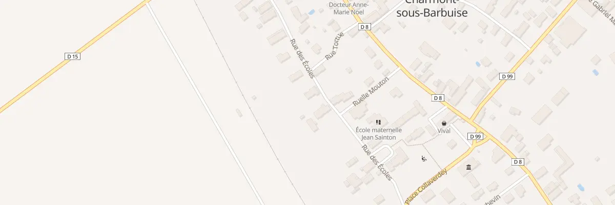 Plan du 9 Rue des Ecoles à Charmont-sous-Barbuise