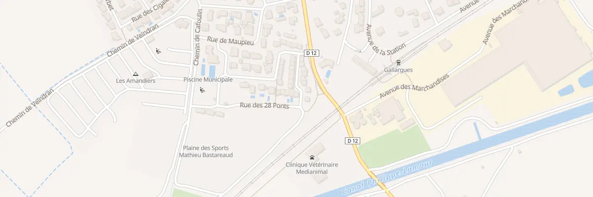 Plan du 77 Che des Vingt Huit Ponts à Gallargues-le-Montueux