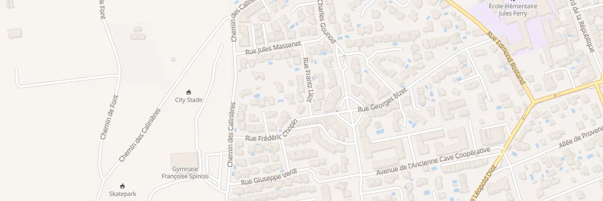 Plan du 3 Rue Frantz Liszt à Marsillargues