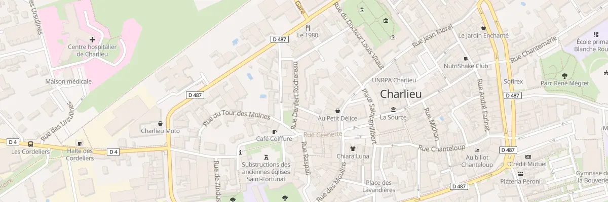 Plan du 6 Rue Denfert Rochereau à Charlieu