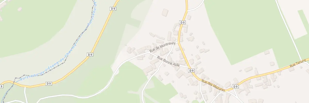 Plan du 3 Rue de Montrevey à Courcelles-Frémoy