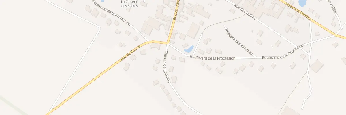Plan du 8 Bd de la Procession à Lavannes