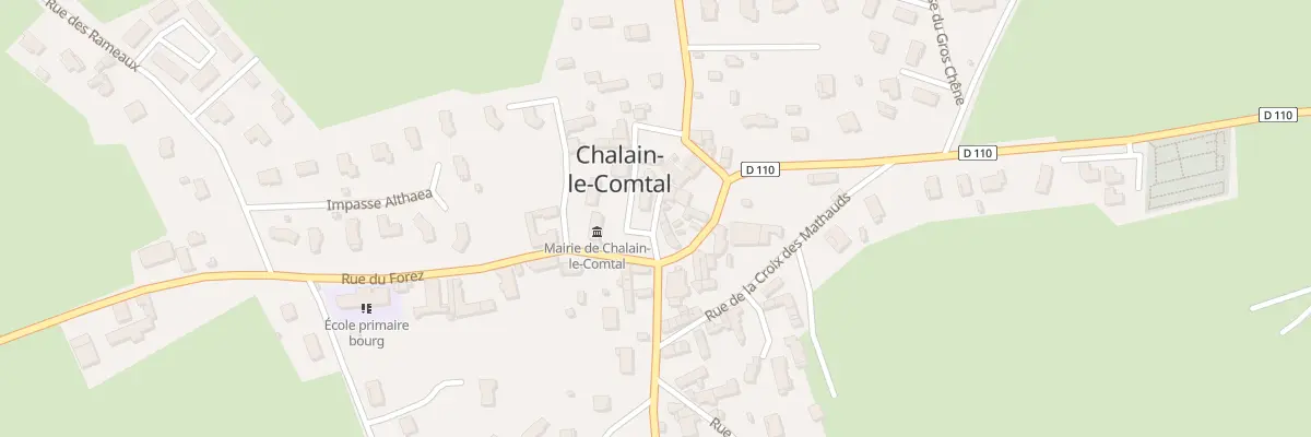 Plan du 12 Pl de la Mairie à Chalain-le-Comtal