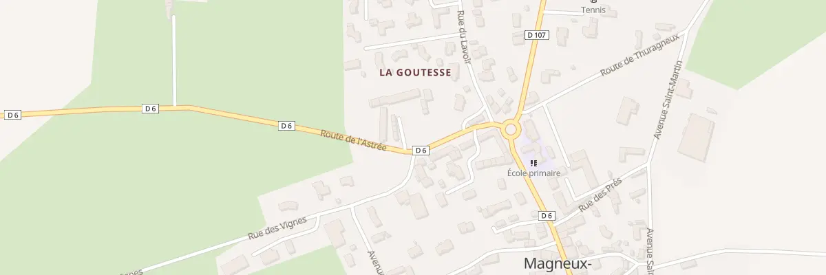 Plan de La Goutesse à Magneux-Haute-Rive