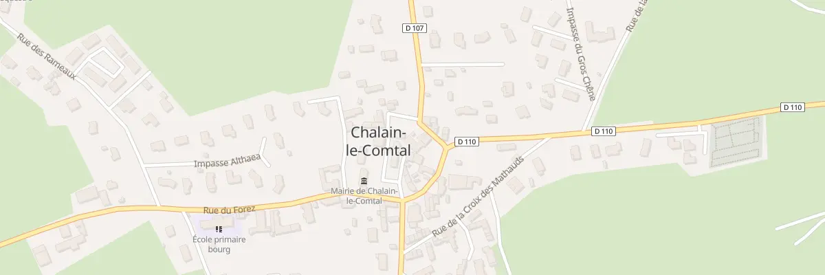 Plan du 50 Pl de la Mairie à Chalain-le-Comtal